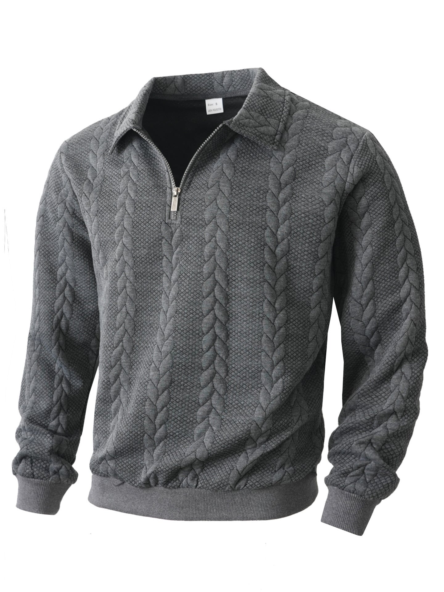 Sudadera hombre media cremallera casual deportiva