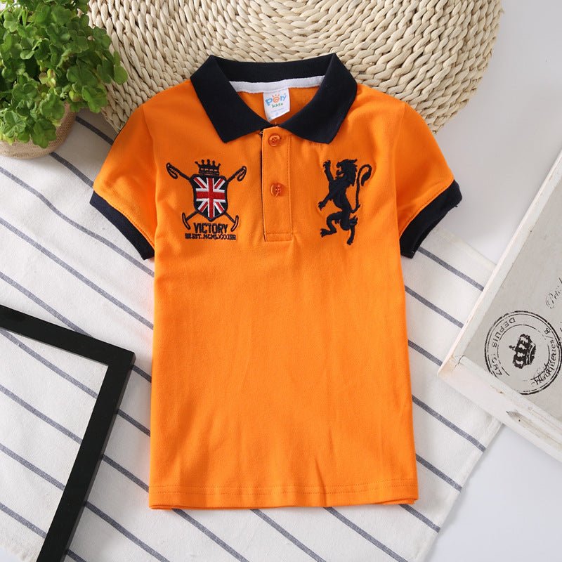 Polo Manga Corta Niños - Estilo Coreano Transpirable