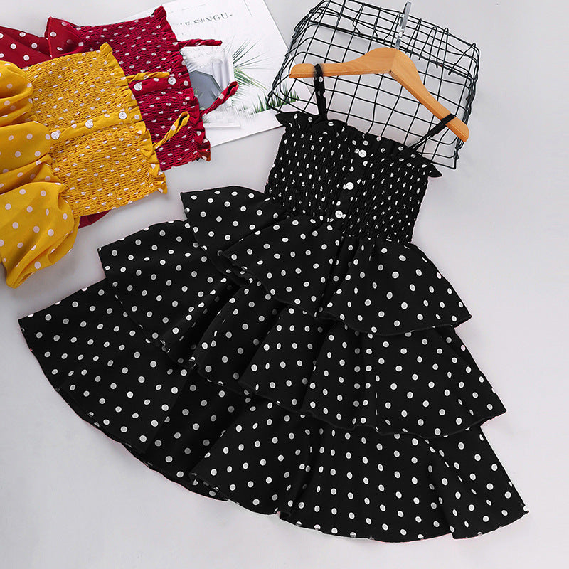 Vestido Lunares Niña | 100% Algodón | Tallas 100-150cm