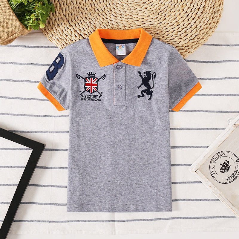 Polo Manga Corta Niños - Estilo Coreano Transpirable