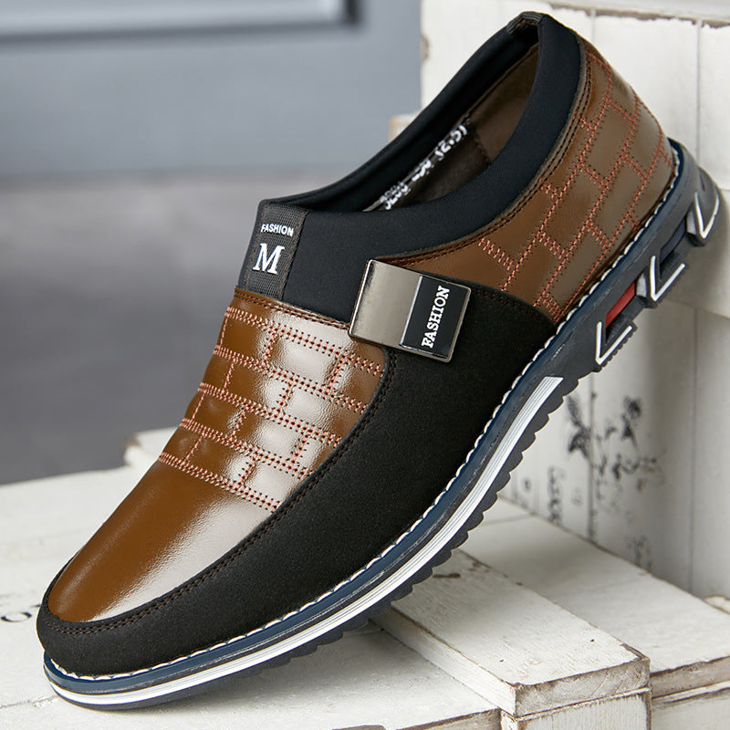 Zapatos Cuero Casual Hombre Talla Grande - Negro Azul Marrón 38-48