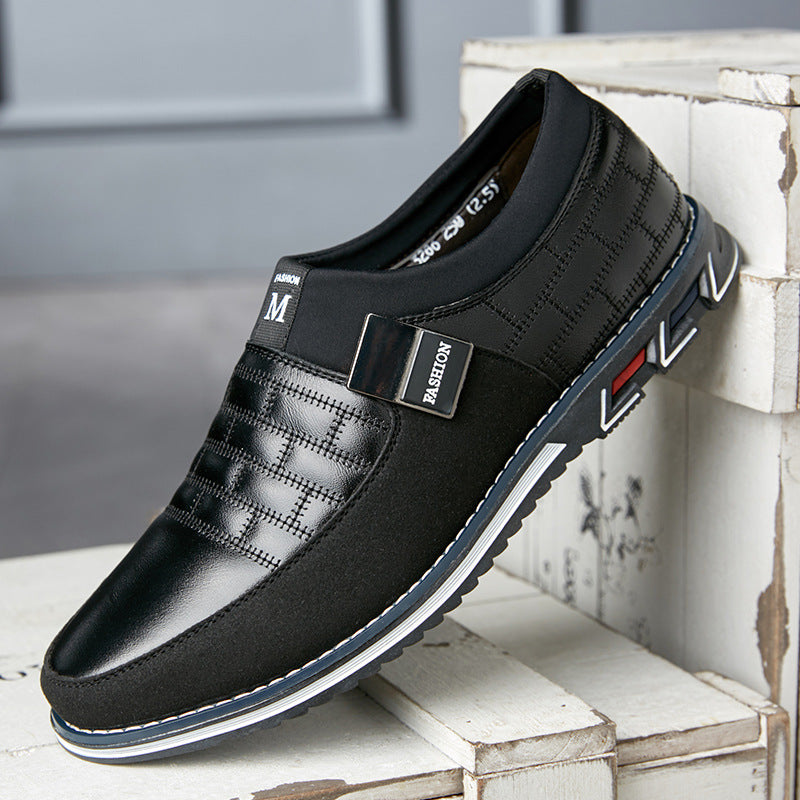 Zapatos Cuero Casual Hombre Talla Grande - Negro Azul Marrón 38-48
