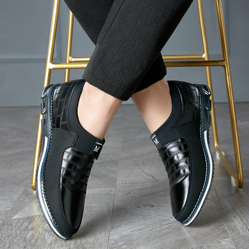 Zapatos Cuero Casual Hombre Talla Grande - Negro Azul Marrón 38-48