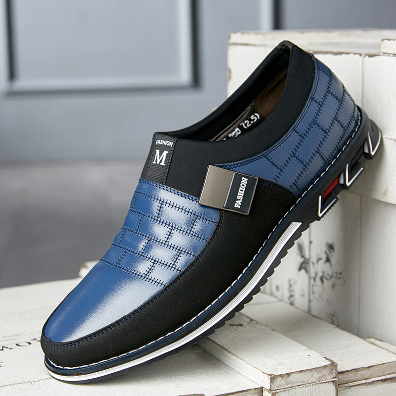 Zapatos Cuero Casual Hombre Talla Grande - Negro Azul Marrón 38-48