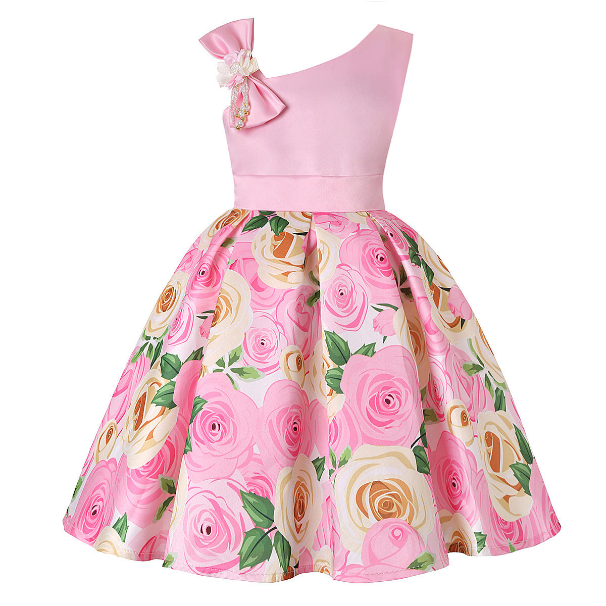 Vestido Niña Princesa Estampado | Tallas 100-150cm