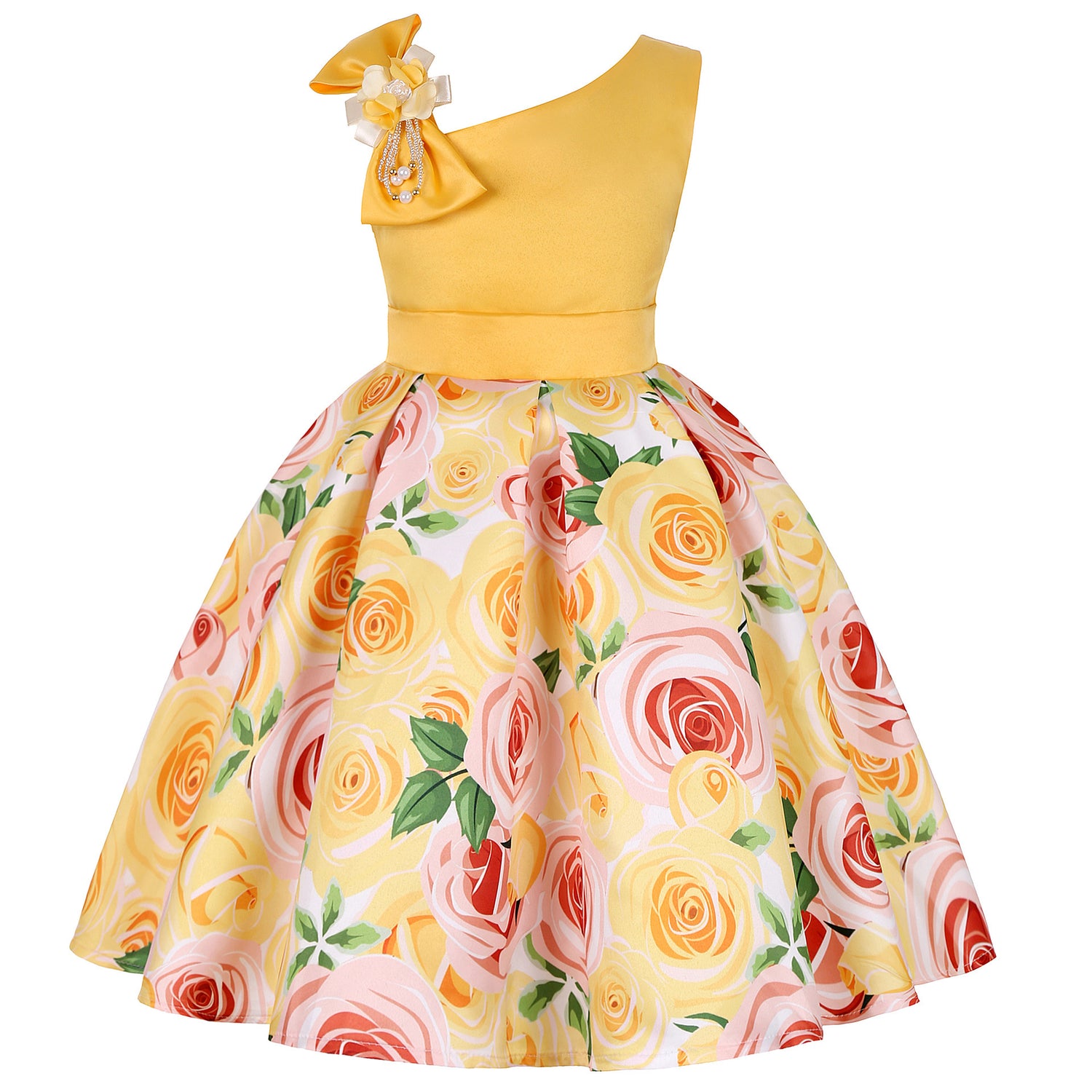 Vestido Niña Princesa Estampado | Tallas 100-150cm