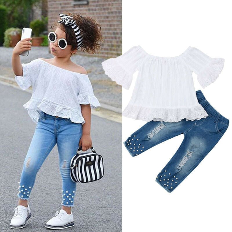 Conjunto Niña Verano – Camiseta y Shorts Infantil - Irina Shop