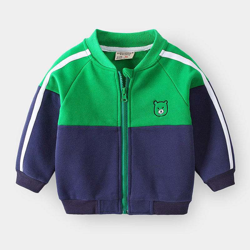 Chaqueta Béisbol Niño Uniforme Algodón 90-130cm