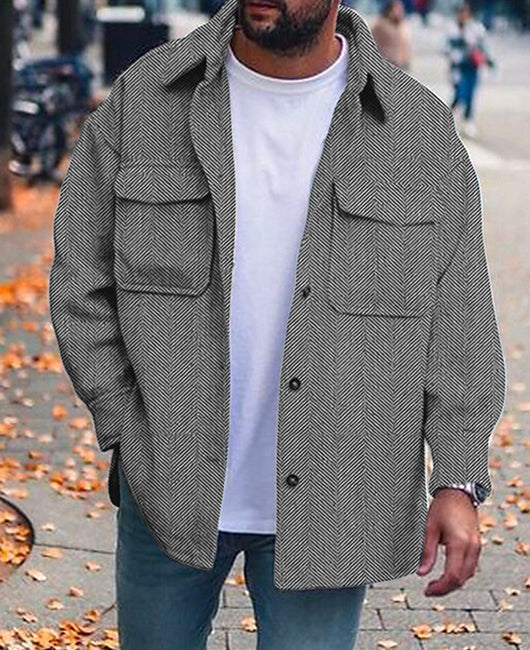 Chaqueta Hombre Cuello Polo Manga Larga | 8 Colores y Tallas S-XXXXL