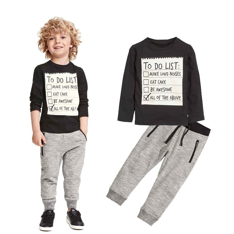 Conjunto Niño Casual | Camiseta y Pantalón 3-7 Años