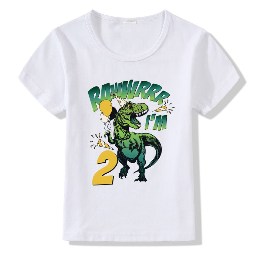 Camiseta Cumpleaños Niños Números 1-9 | Manga Corta - Irina Shop