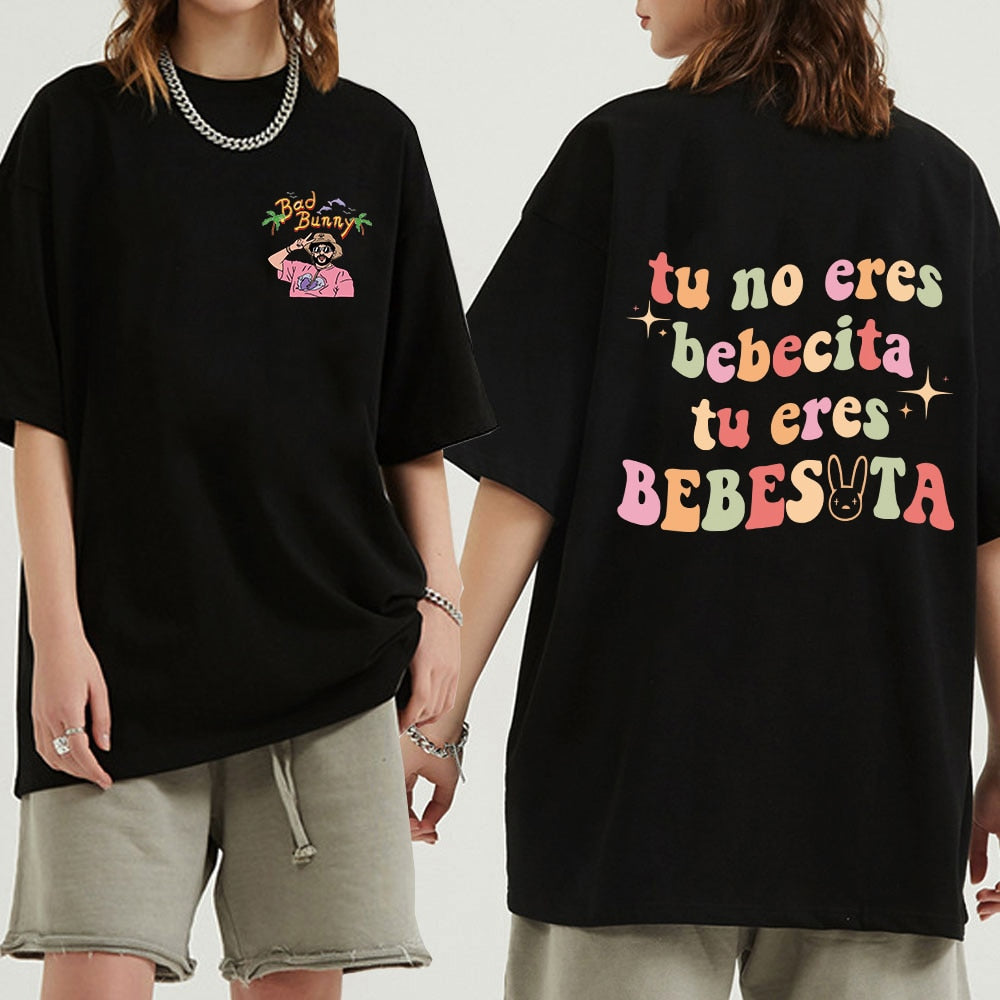 Camiseta Hip Hop Mujer Hombre | Estampado Urbano Unisex