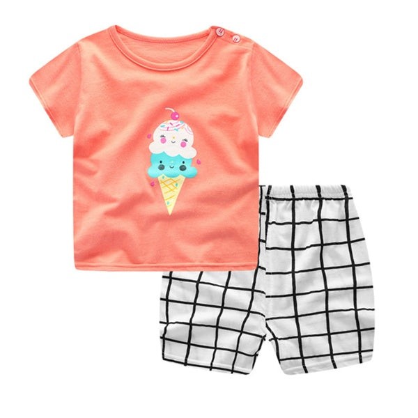 Conjunto Ropa Bebé Verano Animales – Algodón