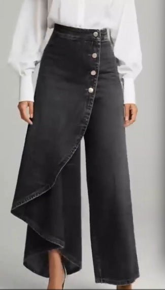 Pantalones Rectos Mujer con Botones | Moda Urbana - Irina Shop