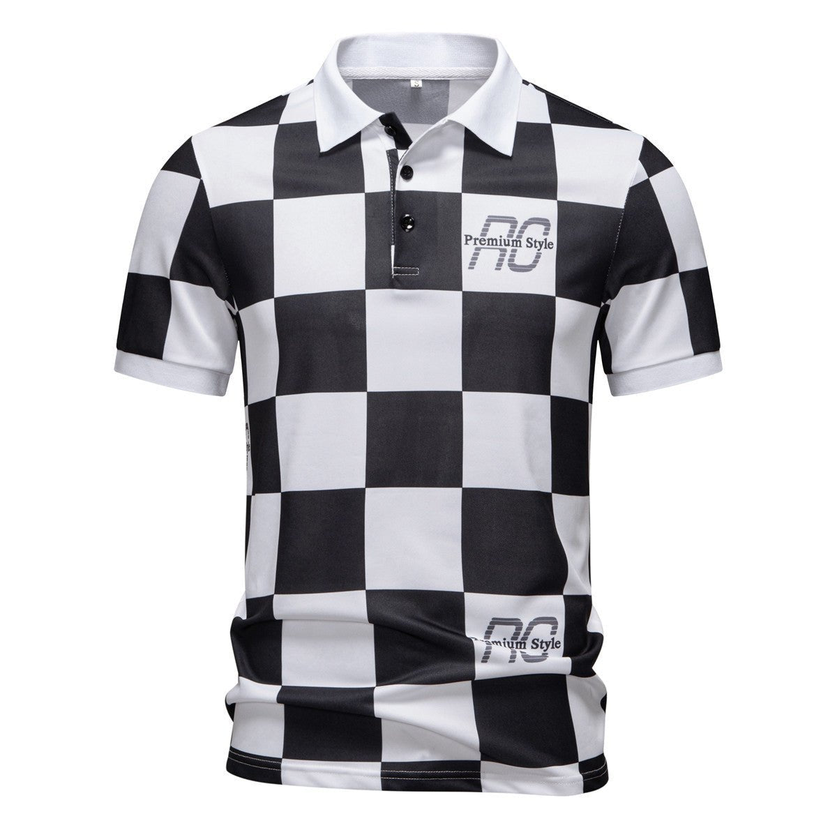 Camiseta Casual Manga Corta Hombre - Cuadros y Letras - Irina Shop