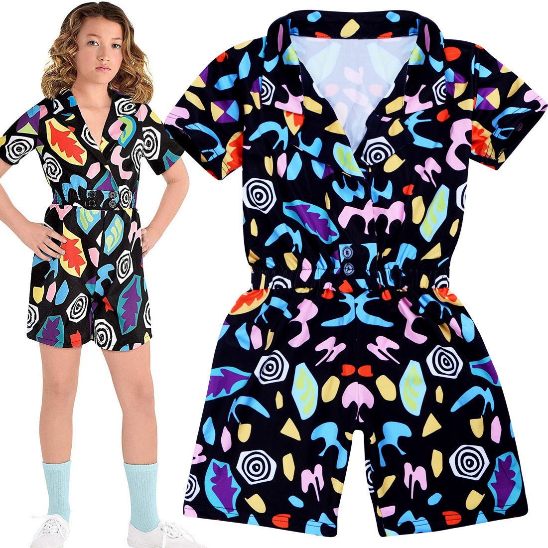 Mono Niña Manga Corta Estampado Cartoon | 120-170 cm - Irina Shop