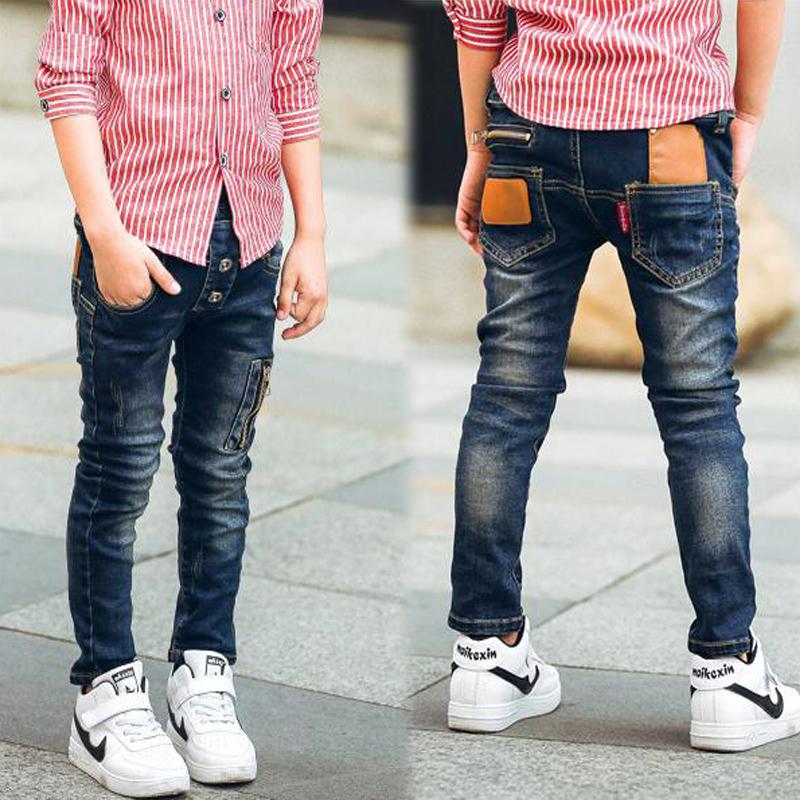 Pantalones Vaqueros Niño Elásticos – Denim Azul Oscuro - Irina Shop