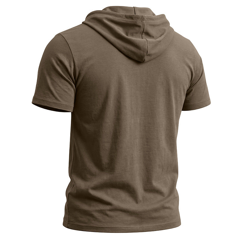 Camiseta Manga Corta Hombre Deporte Fitness Algodon