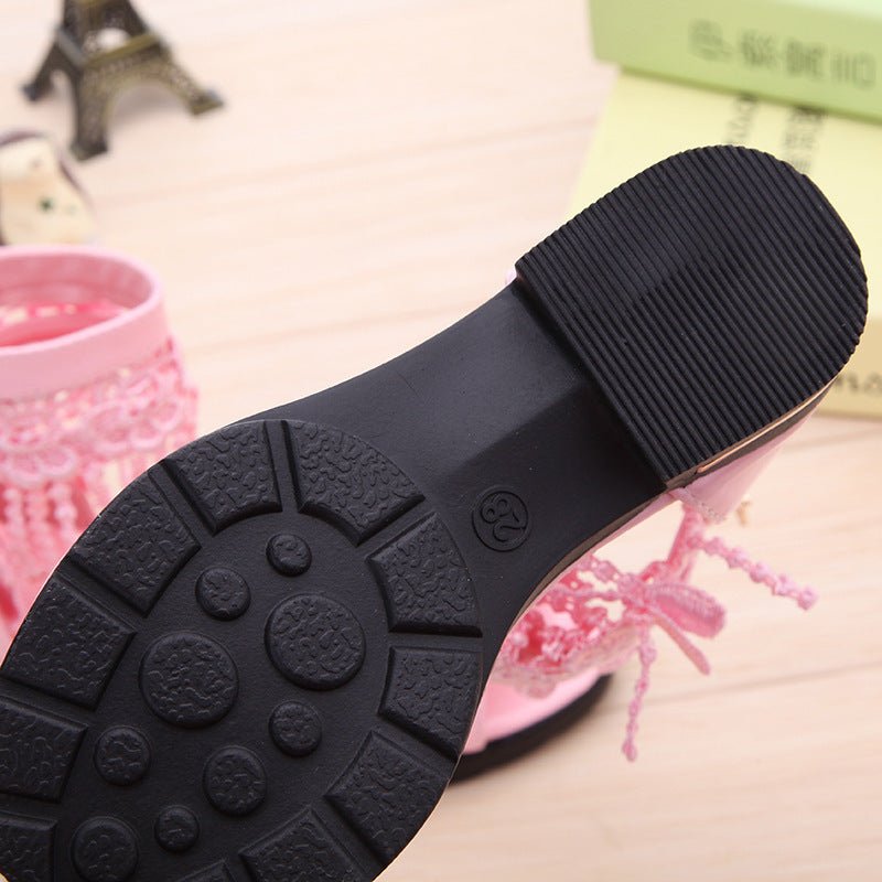 Sandalias Niña Punta Abierta con Correas Cruzadas - Irina Shop