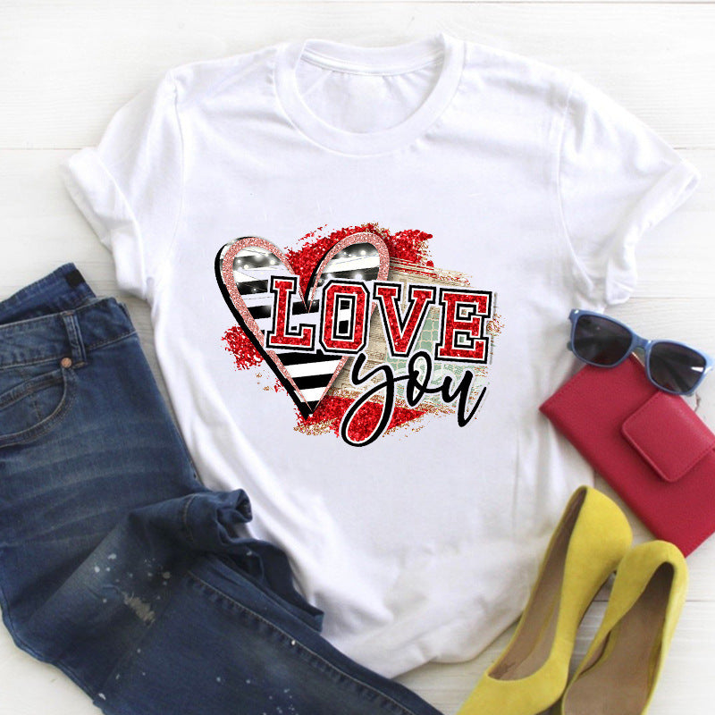 Camiseta Pareja Letras Personalizadas Unisex Modal