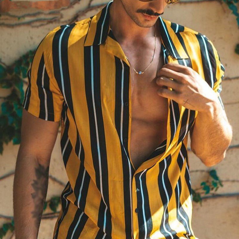 Camiseta Hombre Casual Verano | Manga Corta Streetwear - Irina Shop