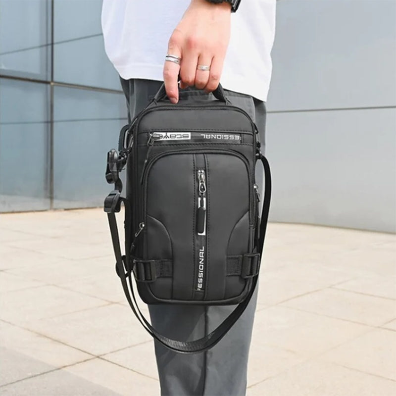 Bolsa Bandolera Hombre Multifuncional Impermeable Nylon