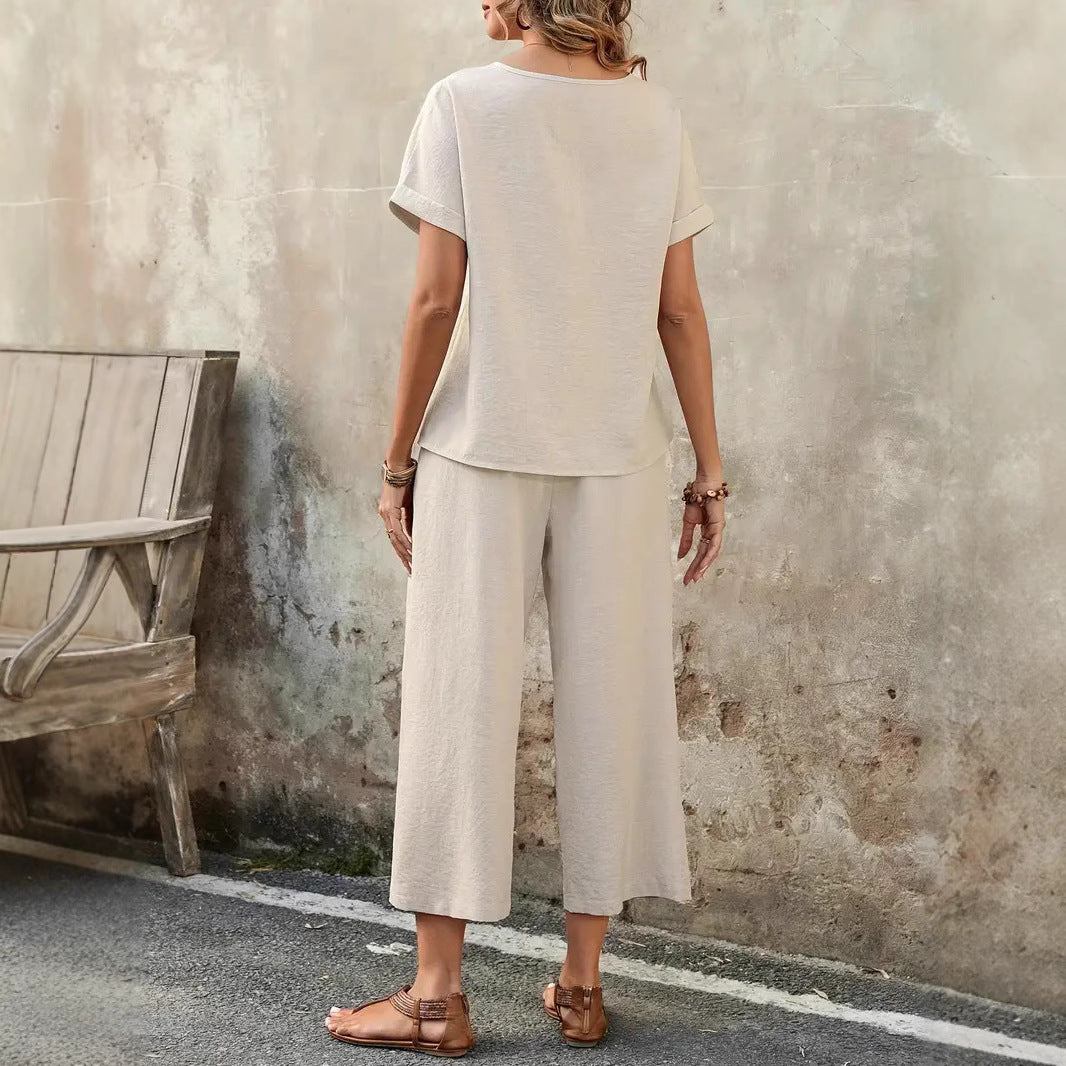 Conjunto dos piezas mujer - Top y Pantalón Elegante