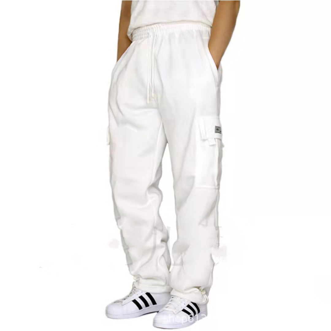 Pantalones Jogger Hombre Deportivos Cintura Elástica Cordón
