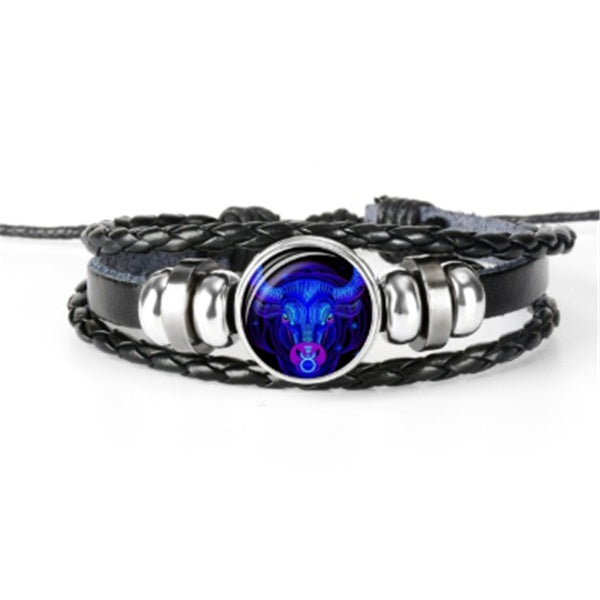 Pulsera Zodiaco Constelacion Luminosa Trenzada 12 Signos