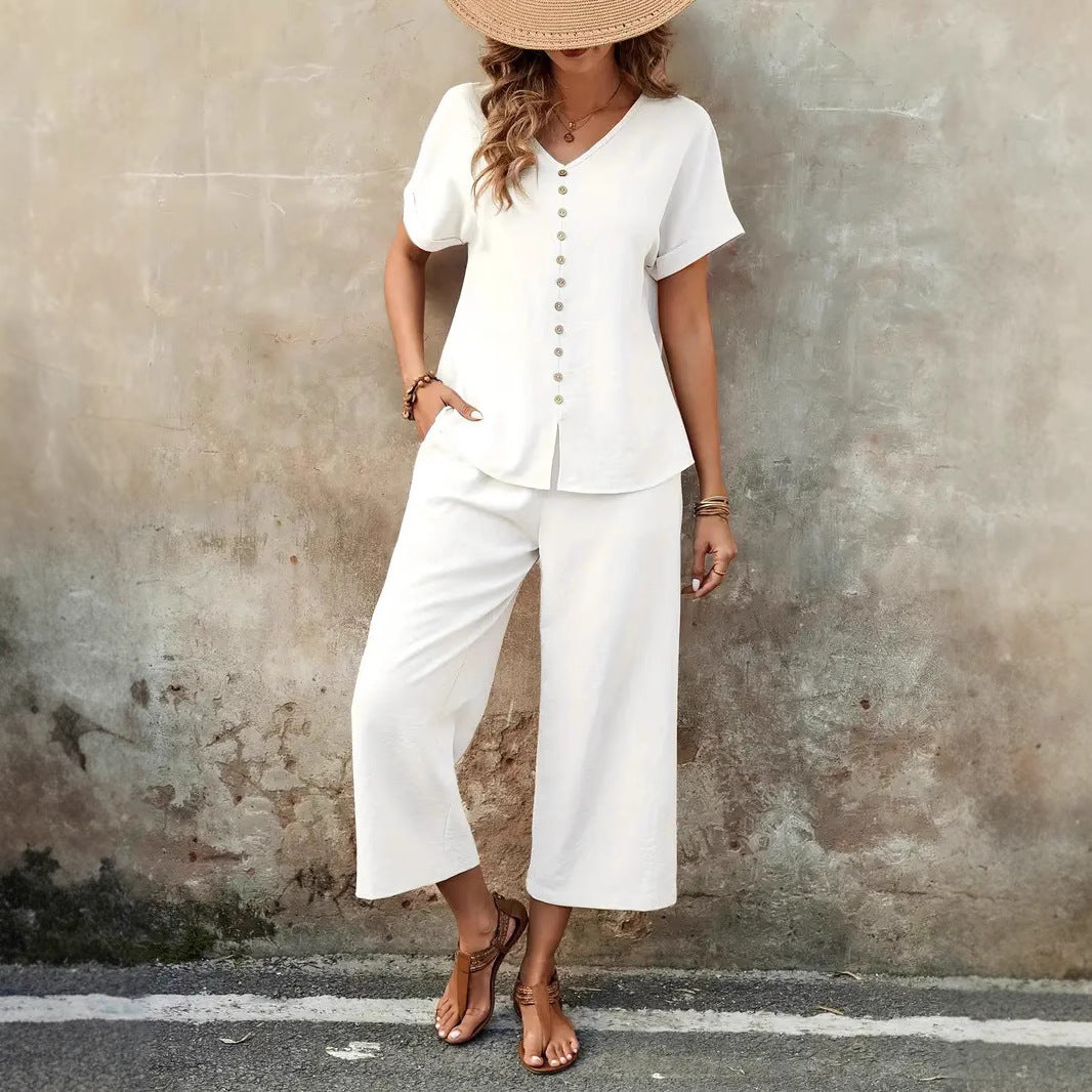 Conjunto dos piezas mujer - Top y Pantalón Elegante