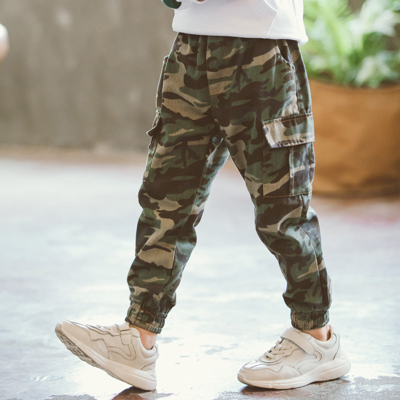 Pantalón Camuflaje Niño | Jogger Militar Infantil 100–160 cm
