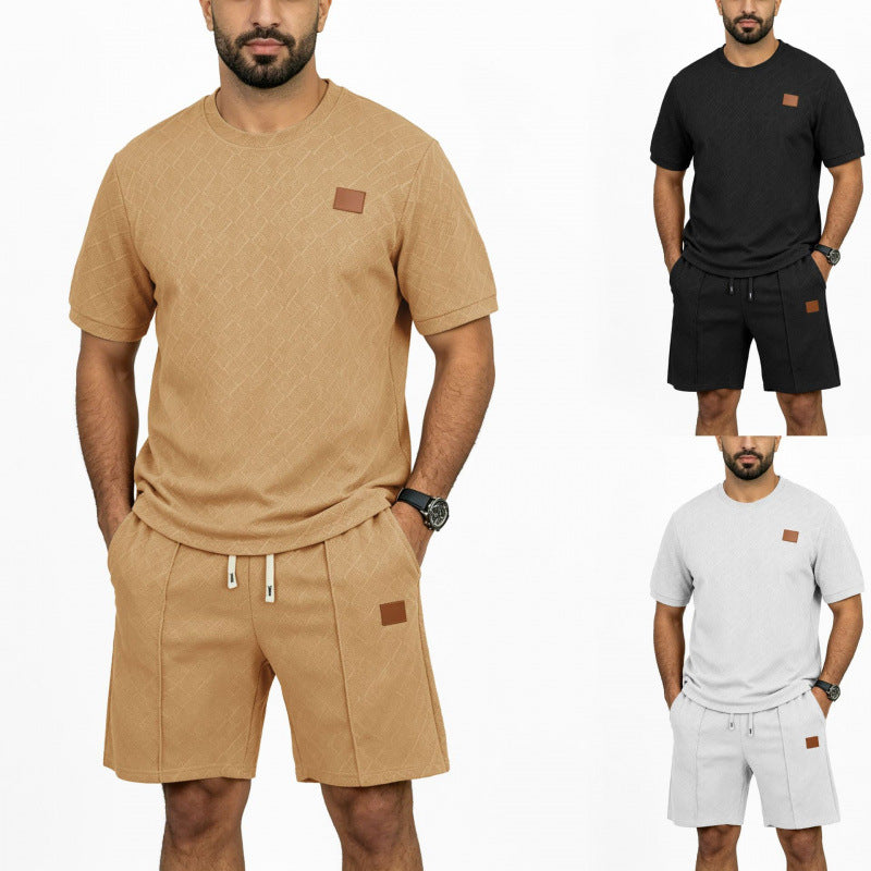 Conjunto Hombre Camiseta Shorts Jacquard | Verano