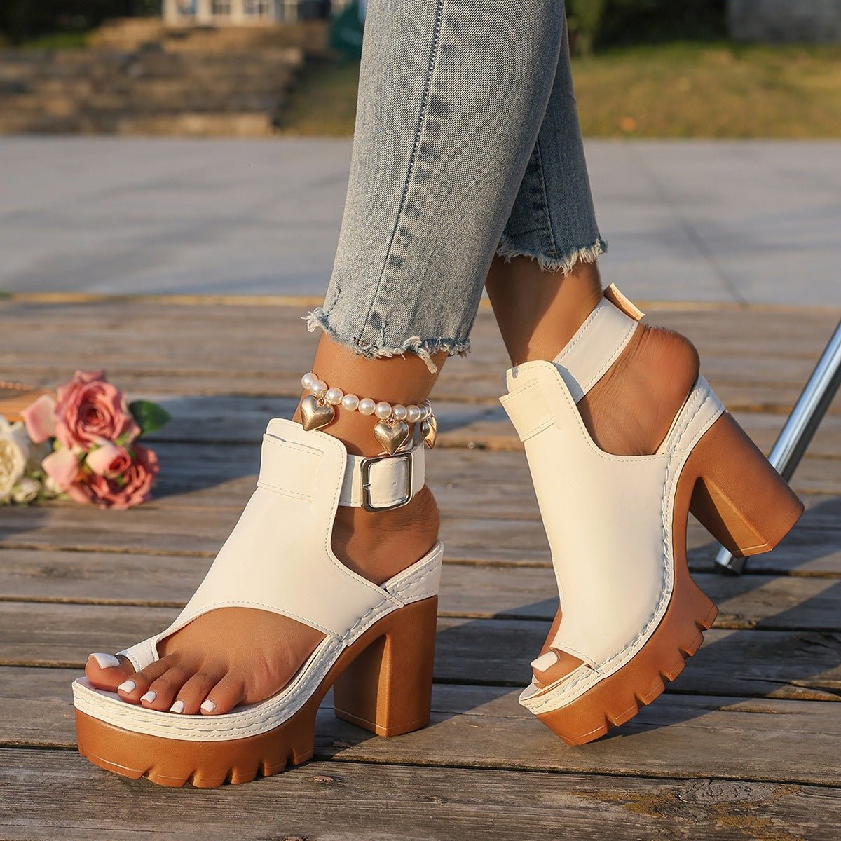 Sandalias Tacon Alto Mujer | Punta Abierta | Tallas 36-43 - Irina Shop