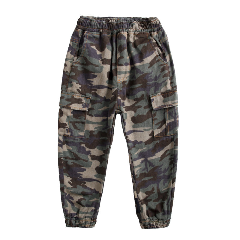 Pantalón Camuflaje Niño | Jogger Militar Infantil 100–160 cm