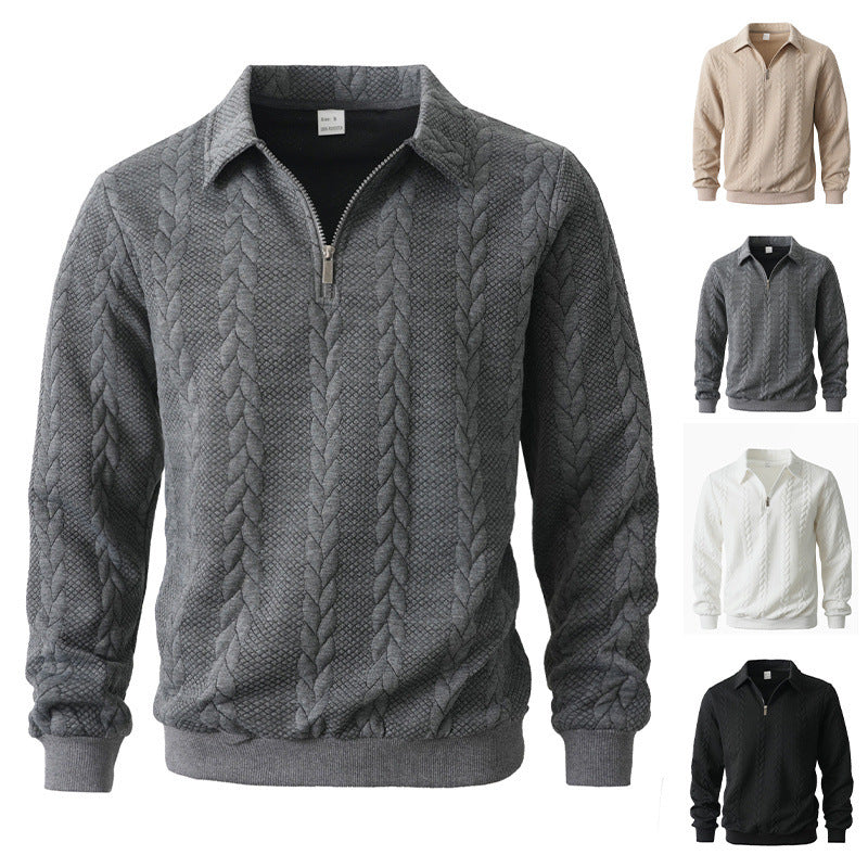 Sudadera hombre media cremallera casual deportiva