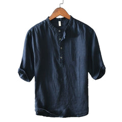 Camisa hombre manga corta - Estilo casual con bolsillos M-4XL