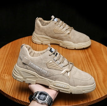 Zapatillas casual hombre suela gruesa transpirables