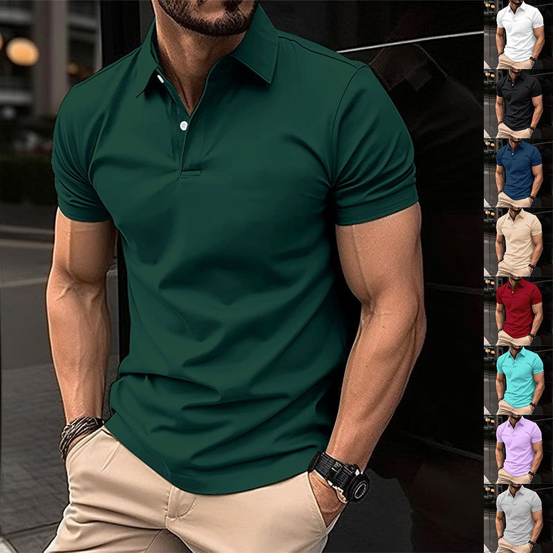 Polo Manga Corta Hombre | Color Solido | Tallas S-3XL