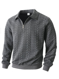 Sudadera hombre media cremallera casual deportiva