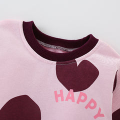 Camiseta Niña Manga Larga con Estampado - Algodón Suave