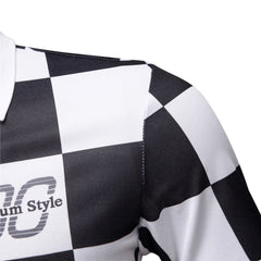 Camiseta Casual Manga Corta Hombre - Cuadros y Letras