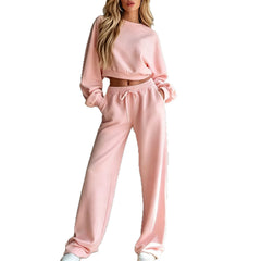 Conjunto Deportivo Mujer – Sudadera y Pantalón Pierna Ancha