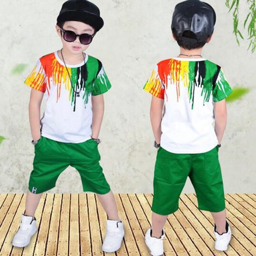 Conjunto Niño Verano — Camiseta + Pantalón Corto 2 Piezas