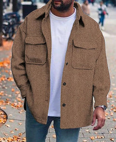 Chaqueta Hombre Cuello Polo Manga Larga | 8 Colores y Tallas S-XXXXL