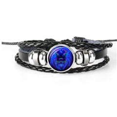 Pulsera Zodiaco Constelacion Luminosa Trenzada 12 Signos