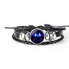 Pulsera Zodiaco Constelacion Luminosa Trenzada 12 Signos