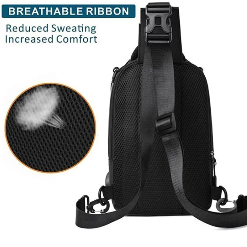 Bolsa Bandolera Hombre Multifuncional Impermeable Nylon