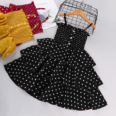 Vestido Lunares Niña | 100% Algodón | Tallas 100-150cm