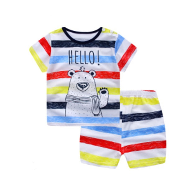 Conjunto Ropa Bebé Verano Animales – Algodón