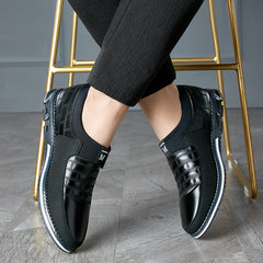 Zapatos Cuero Casual Hombre Talla Grande - Negro Azul Marrón 38-48